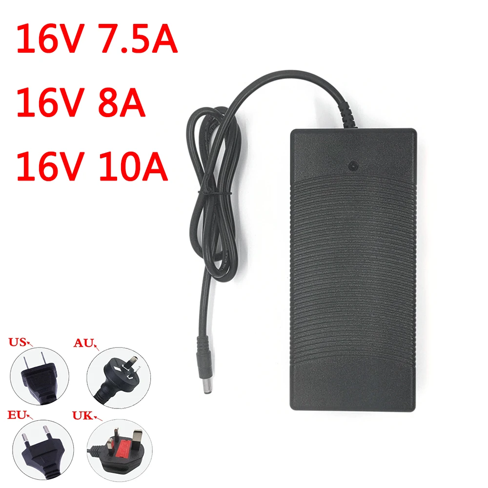 

AC 100V-240V Converter Power Adapter DC 16V 7.5A 8A 10A Power Supply 16v 120W 128W 160W Dc Plug 5.5*2.5mm/2.1mm