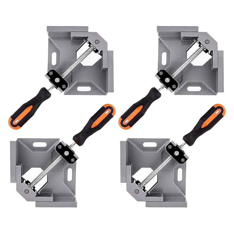 4Pcs Corner Clamp 90 Degree Wood Clamp For Woodworking, With Adjustable Swing Jaw Aluminum Alloy Frame Clamp For Welding
4Pcs Corner Clamp 90 Degree Wood Clamp For Woodworking, With Adjustable Swing Jaw Aluminum Alloy Frame Clamp For Welding