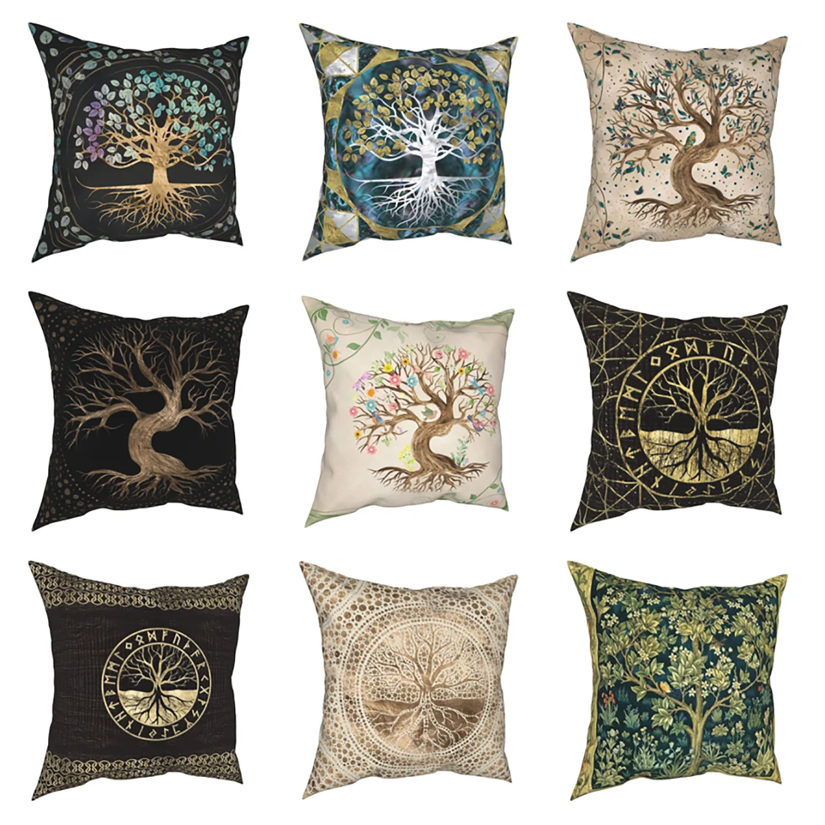 45x45cm Tree of Life Mystic Viking Pillow Cover Polyester Bed Car Holy Gold Cushion Cover Decorative Pillowcase
45x45cm Tree of Life Mystic Viking Pillow Cover Polyester Bed Car Holy Gold Cushion Cover Decorative Pillowcase