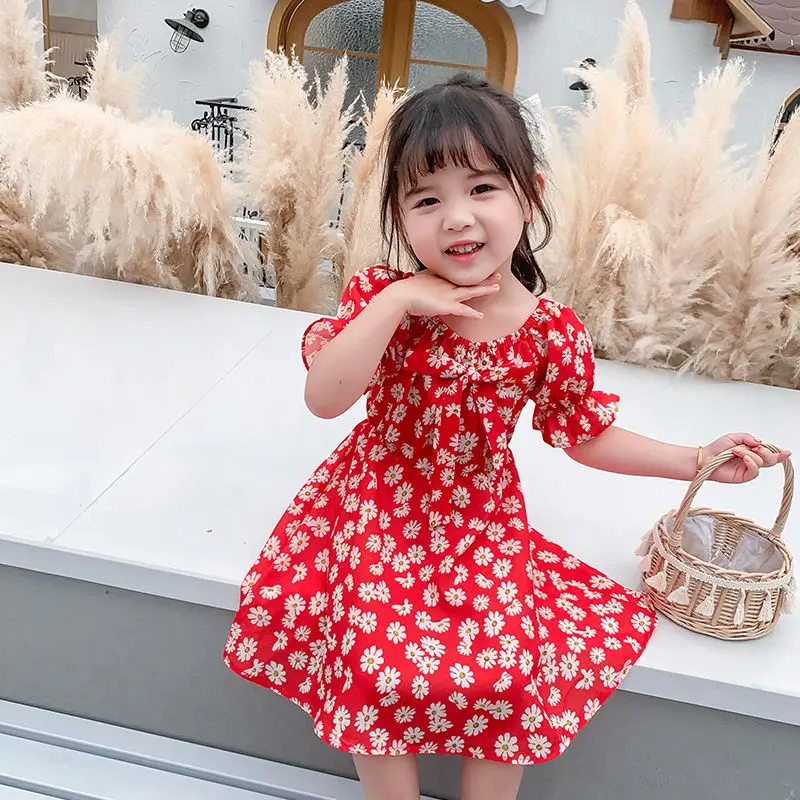 Summer Clothes 2022 Little Girl Dress Short Sleeve Bow Floral Princess Girls Dresses Fashion Korean 2Year Old Baby Girl Clothes
Summer Clothes 2022 Little Girl Dress Short Sleeve Bow Floral Princess Girls Dresses Fashion Korean 2Year Old Baby Girl Clothes