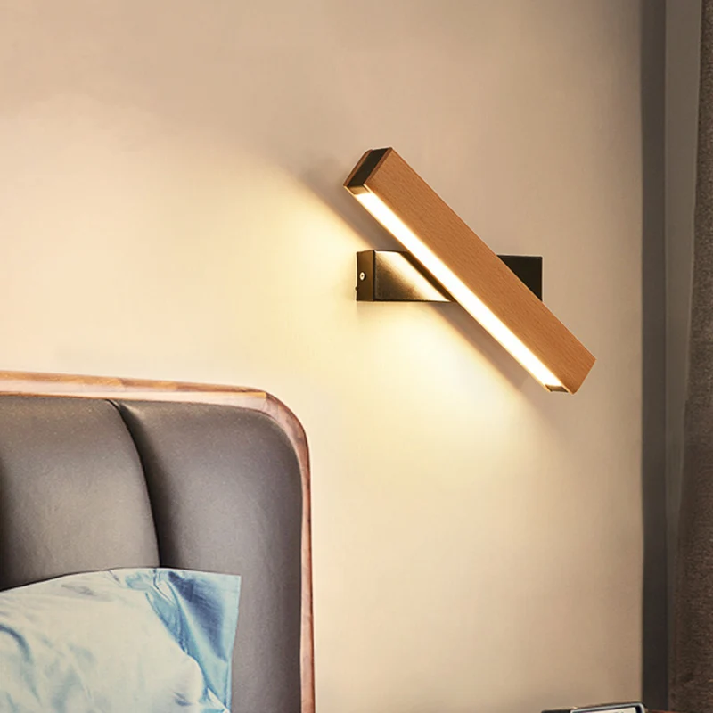 360 Nordic Home Bedroom Bedside Light Modern Wood Wall Lamp Rotatable Reading LED Lighting Study Aisle Sconce Decorative Fixture
360 Nordic Home Bedroom Bedside Light Modern Wood Wall Lamp Rotatable Reading LED Lighting Study Aisle Sconce Decorative Fixture