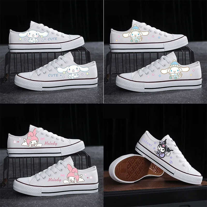 Мультяшные милые кавайные Sanrioed Cinnamoroll My Melody Kuromi летние новые узоры Lowtop парные универсальные парусиновые туфли
Мультяшные милые кавайные Sanrioed Cinnamoroll My Melody Kuromi летние новые узоры Lowtop парные универсальные парусиновые туфли