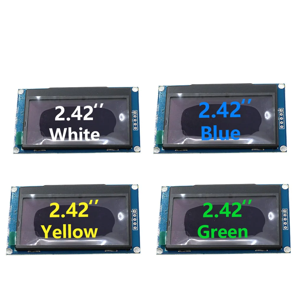 OLED Module 2.42" Screen LCD LED Display Module 128x64 SSD1309 SPI 7Pin I2C/IIC Interface Screen Board For Arduino
OLED Module 2.42" Screen LCD LED Display Module 128x64 SSD1309 SPI 7Pin I2C/IIC Interface Screen Board For Arduino