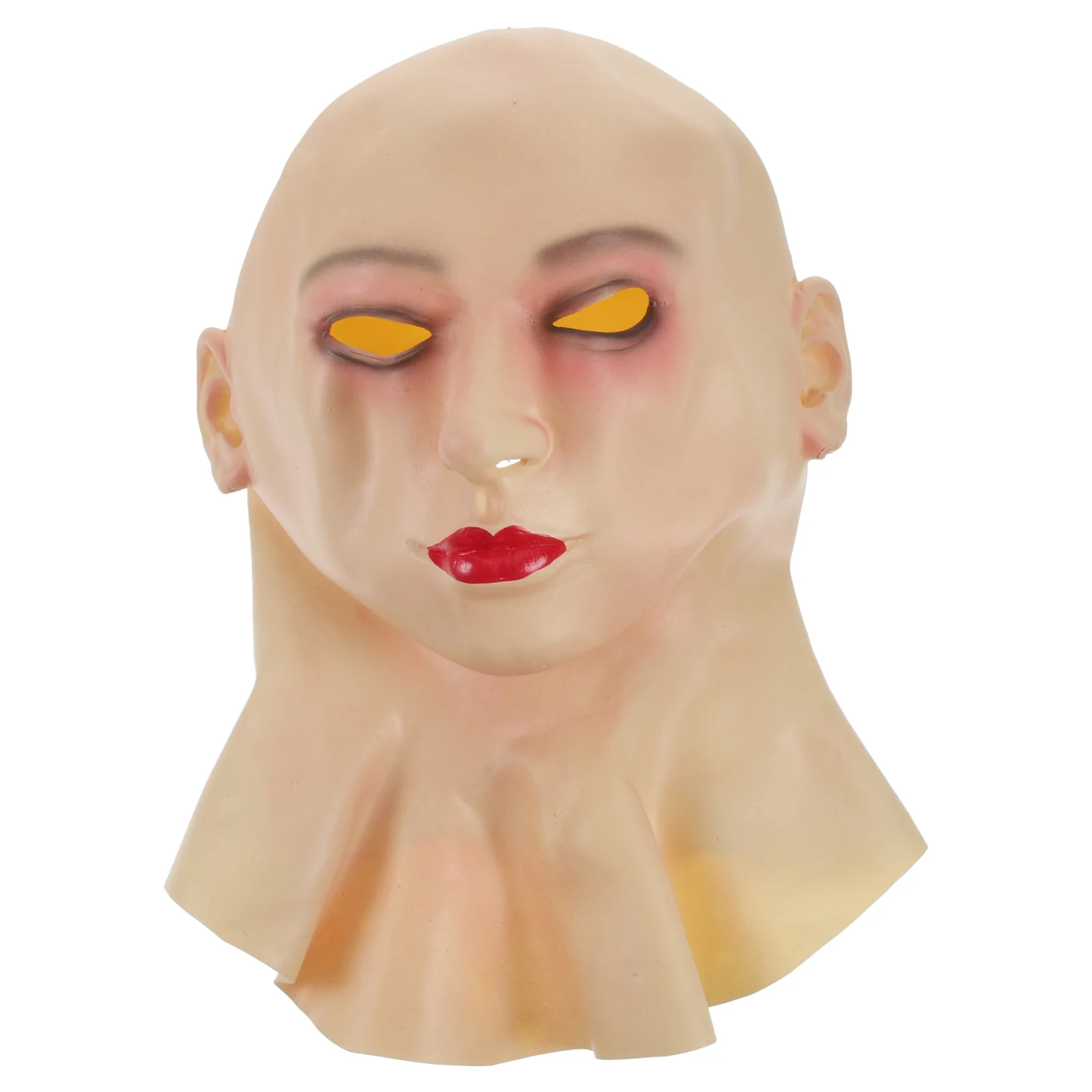 Bald Beauty Face Cover Cosplay Costume Prop Head Latex Mask Halloween Accessory 
Bald Beauty Face Cover Cosplay Costume Prop Head Latex Mask Halloween Accessory