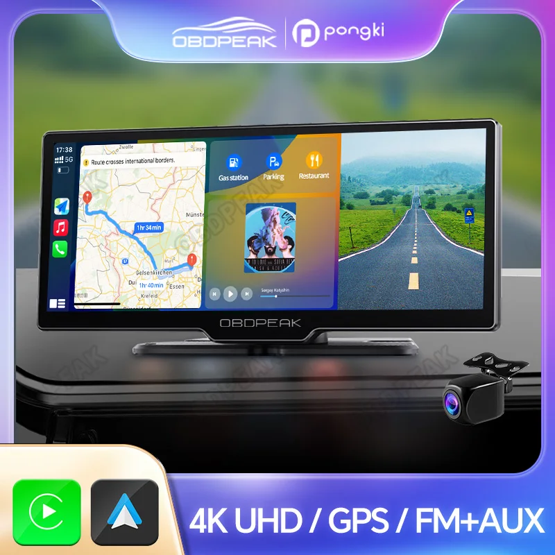 Автомобильная камера-Регистратор PONGKI K2 с двумя объективами, 4K, Carplay и Android, автоматическое Bluetooth соединение для мобильных телефонов, внешняя связь, Wi-Fi
Автомобильная камера-Регистратор PONGKI K2 с двумя объективами, 4K, Carplay и Android, автоматическое Bluetooth соединение для мобильных телефонов, внешняя связь, Wi-Fi