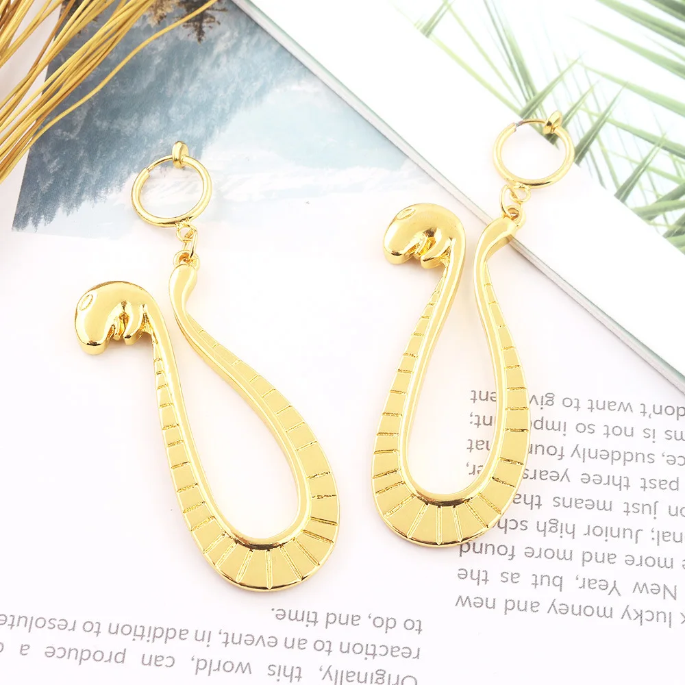 Anime Pirate King Snake Concubine Empress Hancock Same Snake shaped Earrings Cos Girl Earrings Accessories
Anime Pirate King Snake Concubine Empress Hancock Same Snake shaped Earrings Cos Girl Earrings Accessories