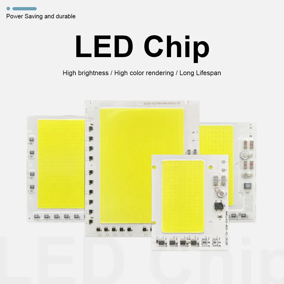 LED COB Chip 10W 20W 30W 50W 100W 220V Smart IC No Need Driver 150W 200W LED Bulb Lamp for Flood Light Spotlight Diy Lighting
LED COB Chip 10W 20W 30W 50W 100W 220V Smart IC No Need Driver 150W 200W LED Bulb Lamp for Flood Light Spotlight Diy Lighting