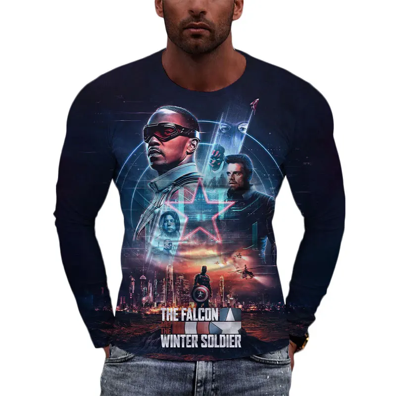 Мужская зимняя футболка с длинным рукавом, с 3D-принтом
Мужская зимняя футболка с длинным рукавом, с 3D-принтом