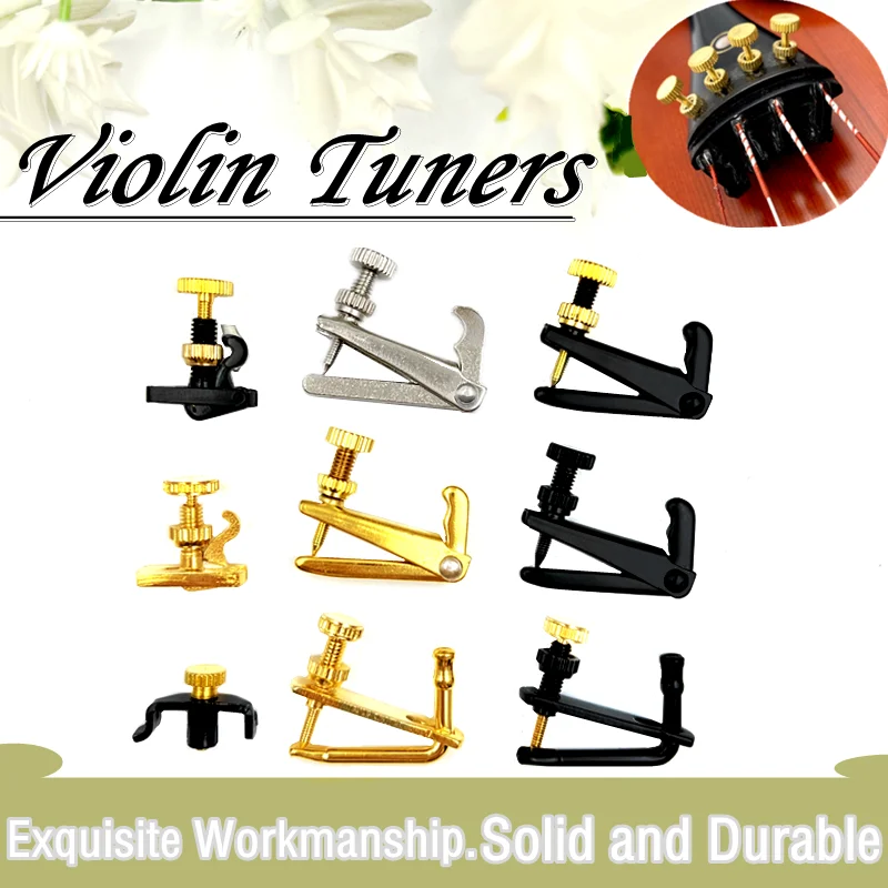 4pcs Violin Fiddler Fine Tuners Spinner Adjuster Strings Hooks 4/4 3/4 1/2 1/4 1/8 Black/ Golden/Silver/ Hill-style,violin parts
4pcs Violin Fiddler Fine Tuners Spinner Adjuster Strings Hooks 4/4 3/4 1/2 1/4 1/8 Black/ Golden/Silver/ Hill-style,violin parts
