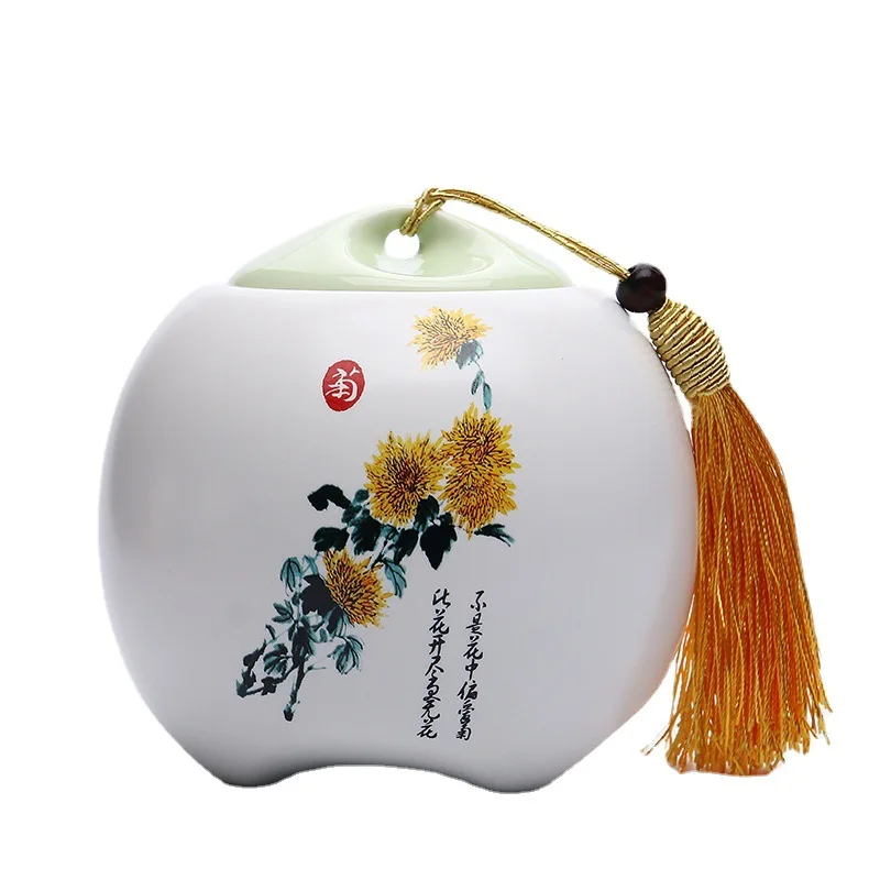 Tea Container Ceramic Jar Gift Decorate Chinese Style Sugar Bowl Ceramics Kitchen Containers Tea Storage Box Organizer Coffee
Tea Container Ceramic Jar Gift Decorate Chinese Style Sugar Bowl Ceramics Kitchen Containers Tea Storage Box Organizer Coffee
