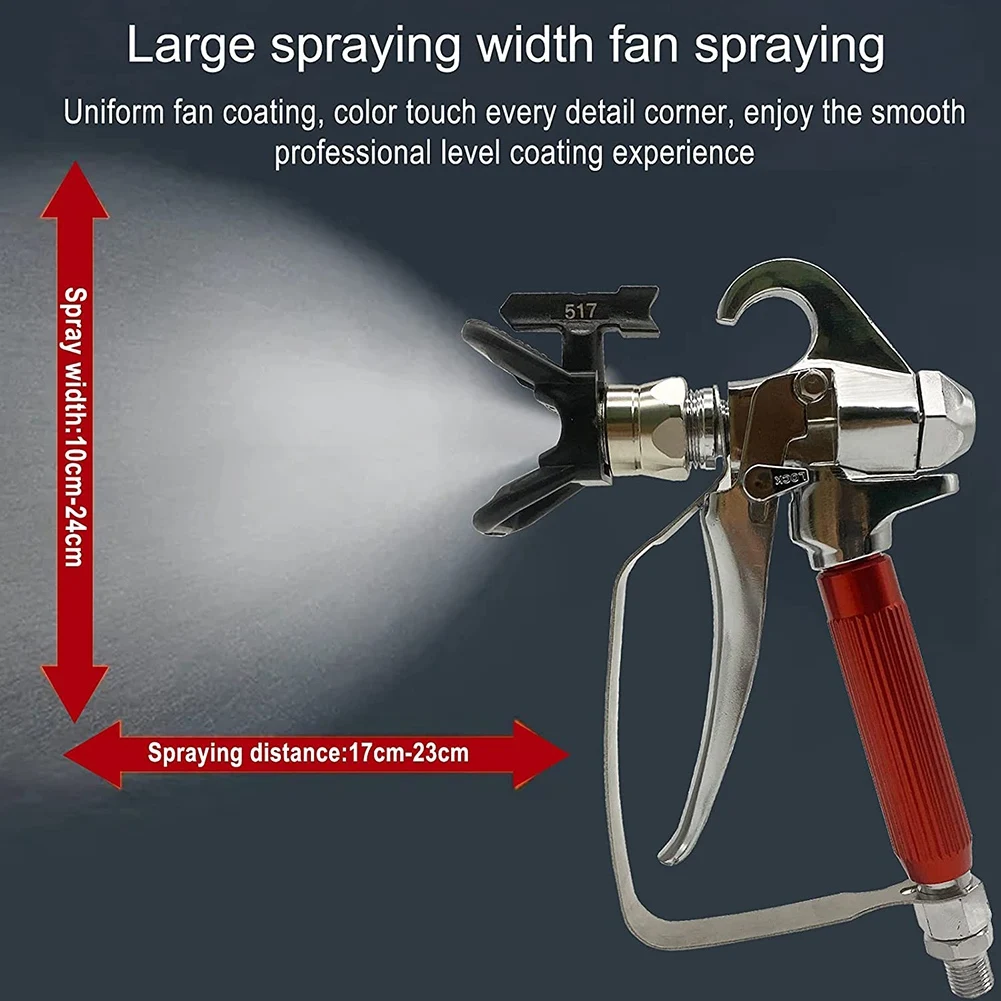 Airless Paint Sprayer with 2Pcs Paint Spray Tip (315,517) and Nozzle Guard + 2Pcs Airless Spray Filter for Pump Sprayer
Airless Paint Sprayer with 2Pcs Paint Spray Tip (315,517) and Nozzle Guard + 2Pcs Airless Spray Filter for Pump Sprayer