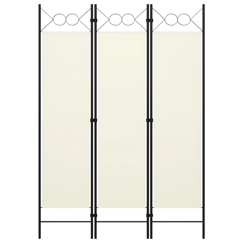 3 Panel Room Divider Cream White Black 120x180cm Portable Divider Living Room Separator Internal Partition
3 Panel Room Divider Cream White Black 120x180cm Portable Divider Living Room Separator Internal Partition