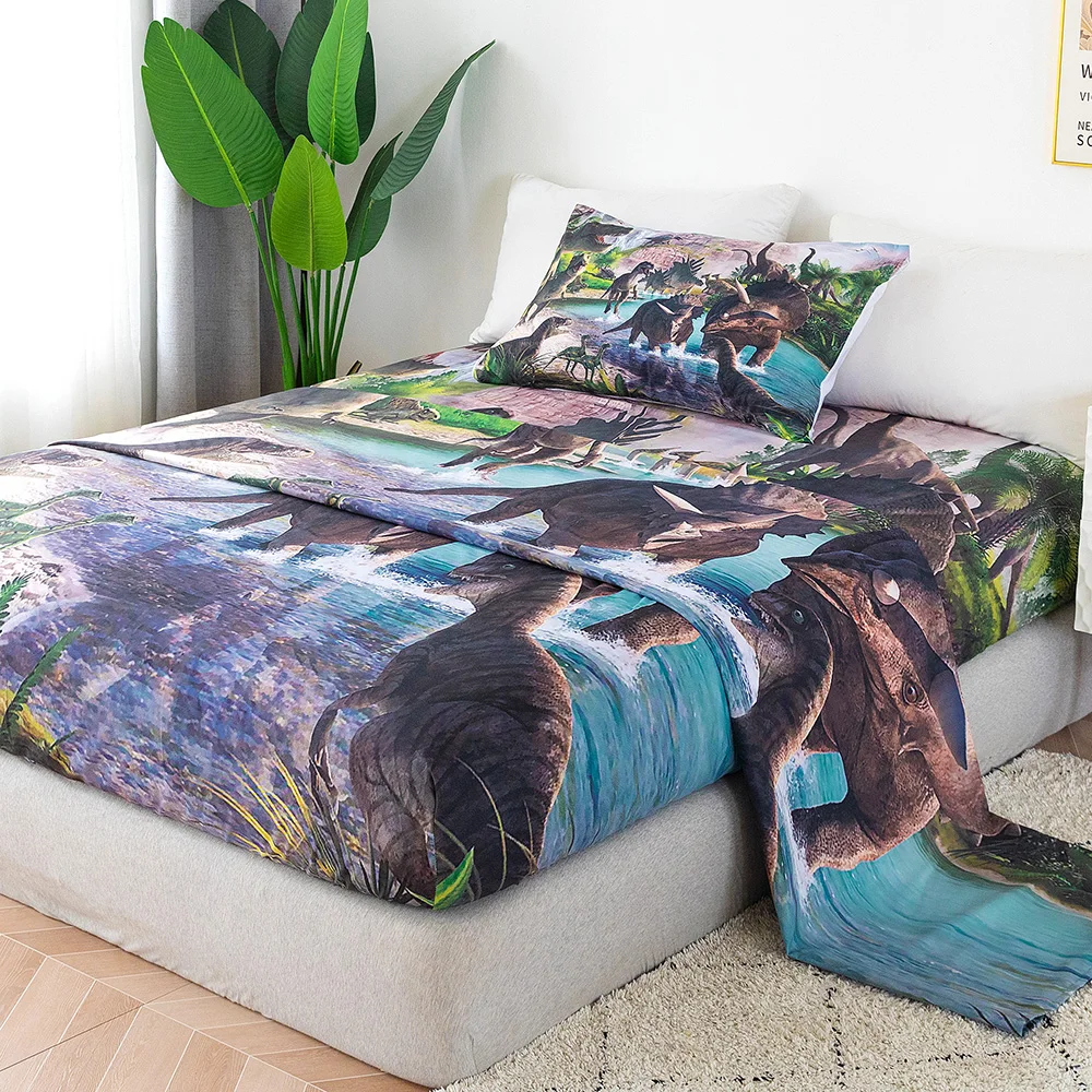 Dinosaur Bedding Sheet Set For Boys Bed T-Rex Dinosaur Fitted Sheets Microfiber Bed Sheets Twin Full Fitted Sheet Pillowcase
Dinosaur Bedding Sheet Set For Boys Bed T-Rex Dinosaur Fitted Sheets Microfiber Bed Sheets Twin Full Fitted Sheet Pillowcase