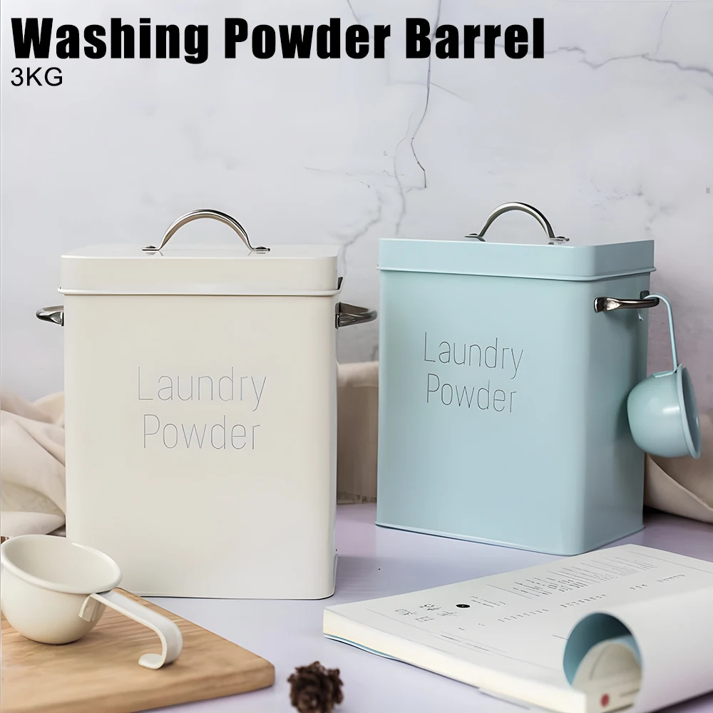3KG Grain Storage Case with Measuring Cup Snack Container Washing Powder Barrel Laundry Detergent Storage Box Household
3KG Grain Storage Case with Measuring Cup Snack Container Washing Powder Barrel Laundry Detergent Storage Box Household