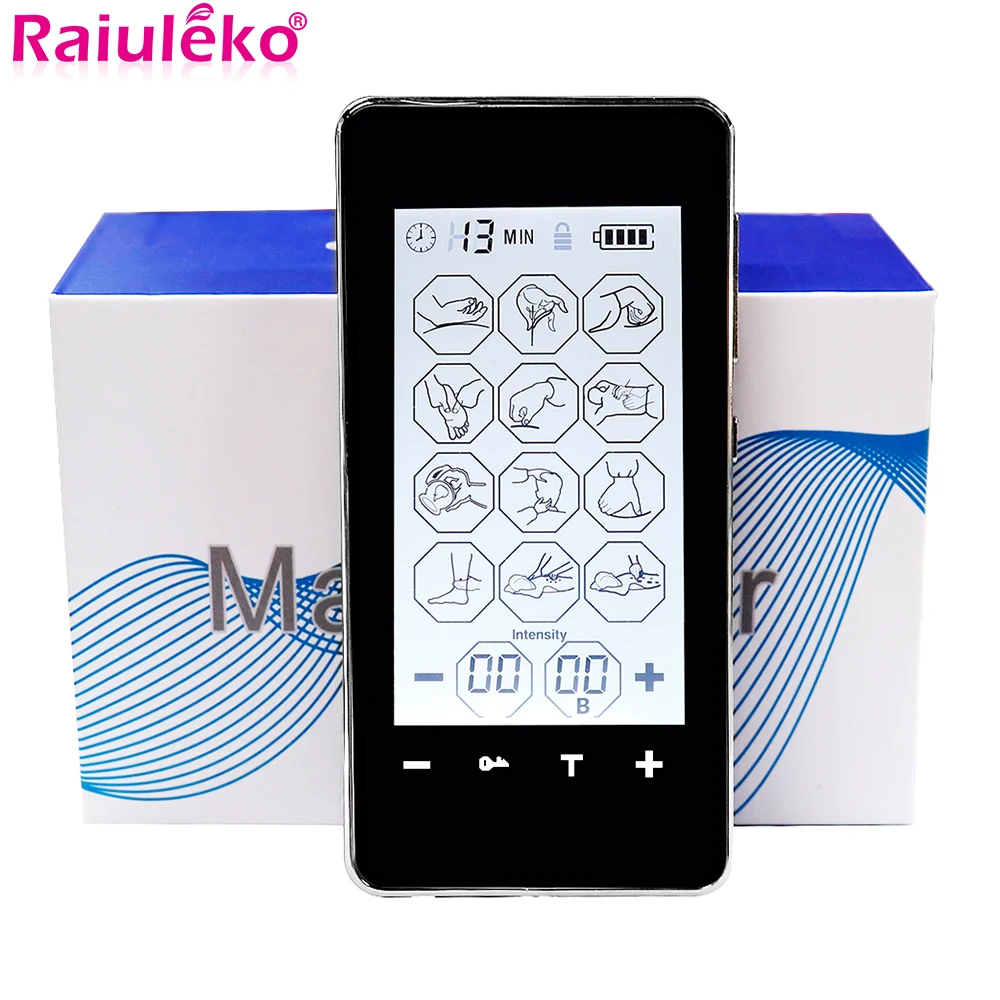 12 Modes EMS Electric Muscle Therapy Stimulator Physiotherapy Tens Unit Machine Electronic Pulse Body Massager Electrostimulator
12 Modes EMS Electric Muscle Therapy Stimulator Physiotherapy Tens Unit Machine Electronic Pulse Body Massager Electrostimulator