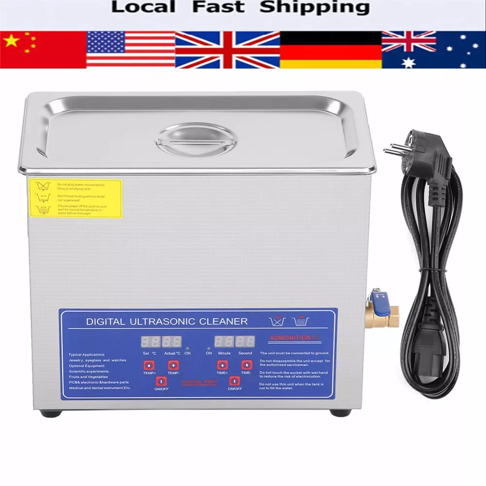 Ультразвуковой очиститель с таймером и подогревом, 1,3/2/3/6/10/15/22/30L
Ультразвуковой очиститель с таймером и подогревом, 1,3/2/3/6/10/15/22/30L