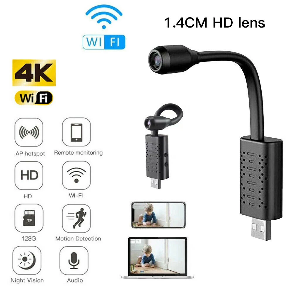 Mini Camera Surveillance Cameras With Wifi IP USB Full HD 1080P P2P CCTV SD Card Cloud Storage Smart AI Human Detection V380 APP
Mini Camera Surveillance Cameras With Wifi IP USB Full HD 1080P P2P CCTV SD Card Cloud Storage Smart AI Human Detection V380 APP