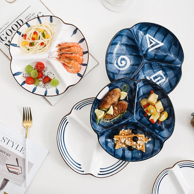 Japanese Tableware Ceramic Compartment Fruit Plate Breakfast Noodle Plate Cooking Dishes Fruit Dessert Dish Kitchen Utensils New
Japanese Tableware Ceramic Compartment Fruit Plate Breakfast Noodle Plate Cooking Dishes Fruit Dessert Dish Kitchen Utensils New