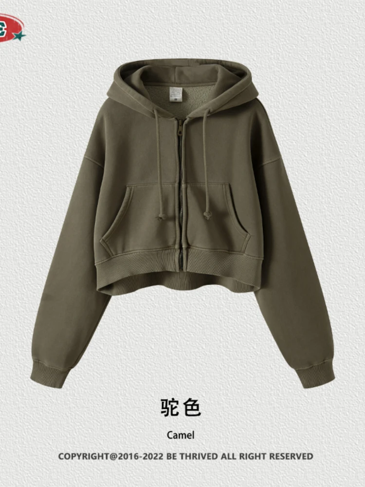 |2022 Korean Fashion Sports Autumn and Winter Washed Cashmere Zippered Hooded Sweater Hoodie Hoodies Women Hooded Shirt
|2022 Korean Fashion Sports Autumn and Winter Washed Cashmere Zippered Hooded Sweater Hoodie Hoodies Women Hooded Shirt