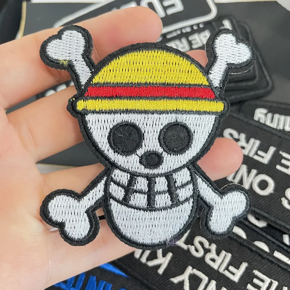 Skull Patch Iron on Pirates Flag Ship Patches for Clothing Embroidered Applique Badge Garment DIY Punk Apparel Accessory Sticker
Skull Patch Iron on Pirates Flag Ship Patches for Clothing Embroidered Applique Badge Garment DIY Punk Apparel Accessory Sticker