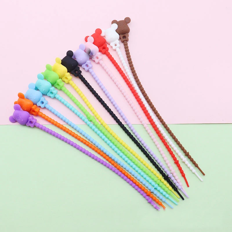 21cm Reusable Cable Tie Key Accessories Violent Bear Silicone Cable Organizer Cable Tie Data Cable Snack Silicone Strap
21cm Reusable Cable Tie Key Accessories Violent Bear Silicone Cable Organizer Cable Tie Data Cable Snack Silicone Strap