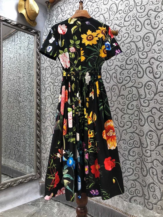 2022 new women fashion retro print floral holiday slim midi skirt belted swing dress 218
2022 new women fashion retro print floral holiday slim midi skirt belted swing dress 218