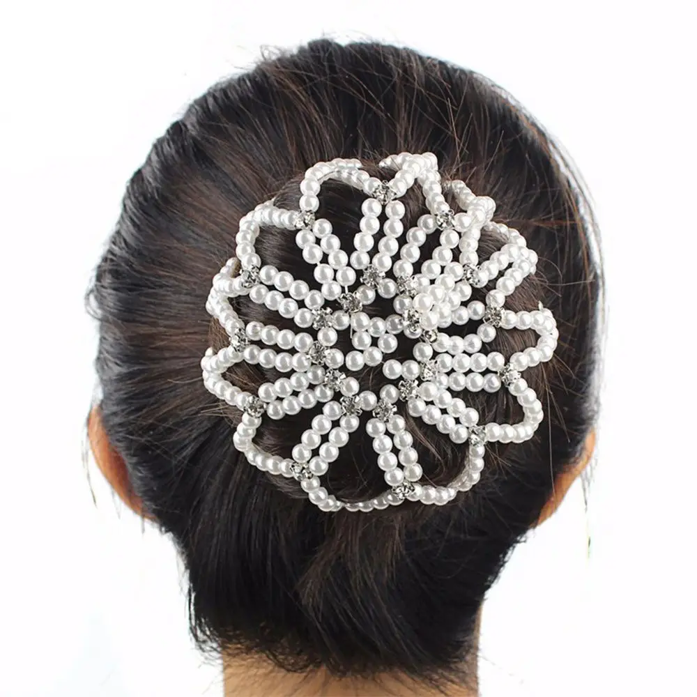 Ladies Fashion Crochet Snood Balle Crystal Handmade Pearl Hair Nets Bun Net Hair Bun Headwear
Ladies Fashion Crochet Snood Balle Crystal Handmade Pearl Hair Nets Bun Net Hair Bun Headwear