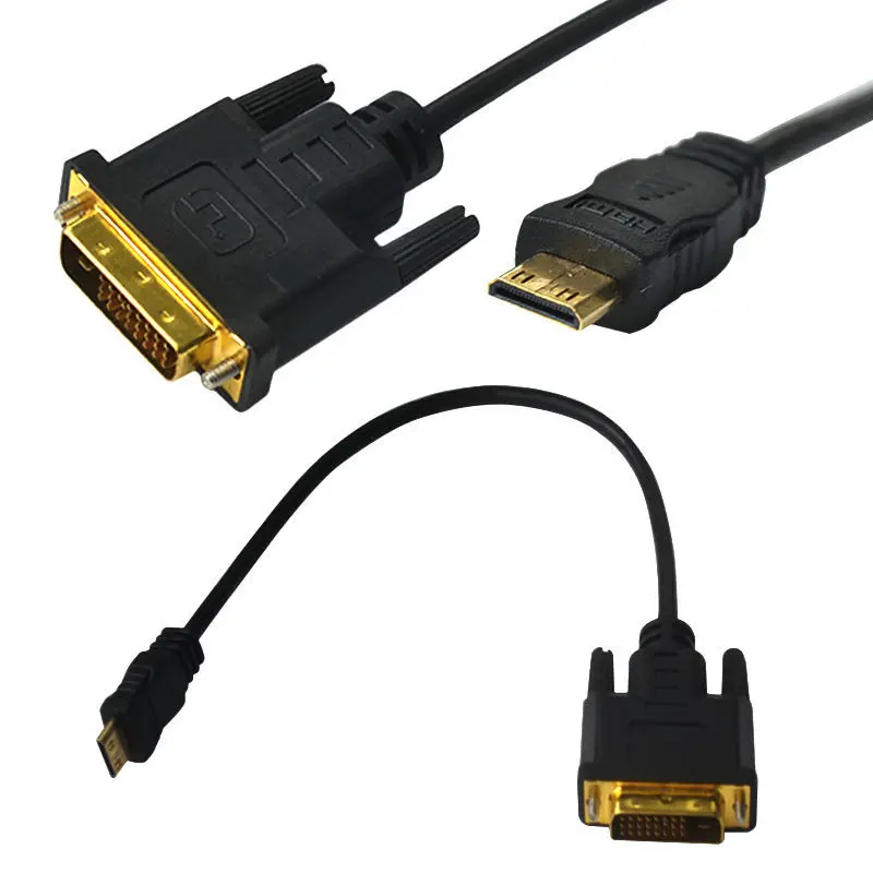 HDMI Compatible DVI Cable Male 24+1 DVI-D Male Adapter Gold Plated 1080P for HDTV DVD Projector PlayStation 4 PS4/3 TV Box
HDMI Compatible DVI Cable Male 24+1 DVI-D Male Adapter Gold Plated 1080P for HDTV DVD Projector PlayStation 4 PS4/3 TV Box