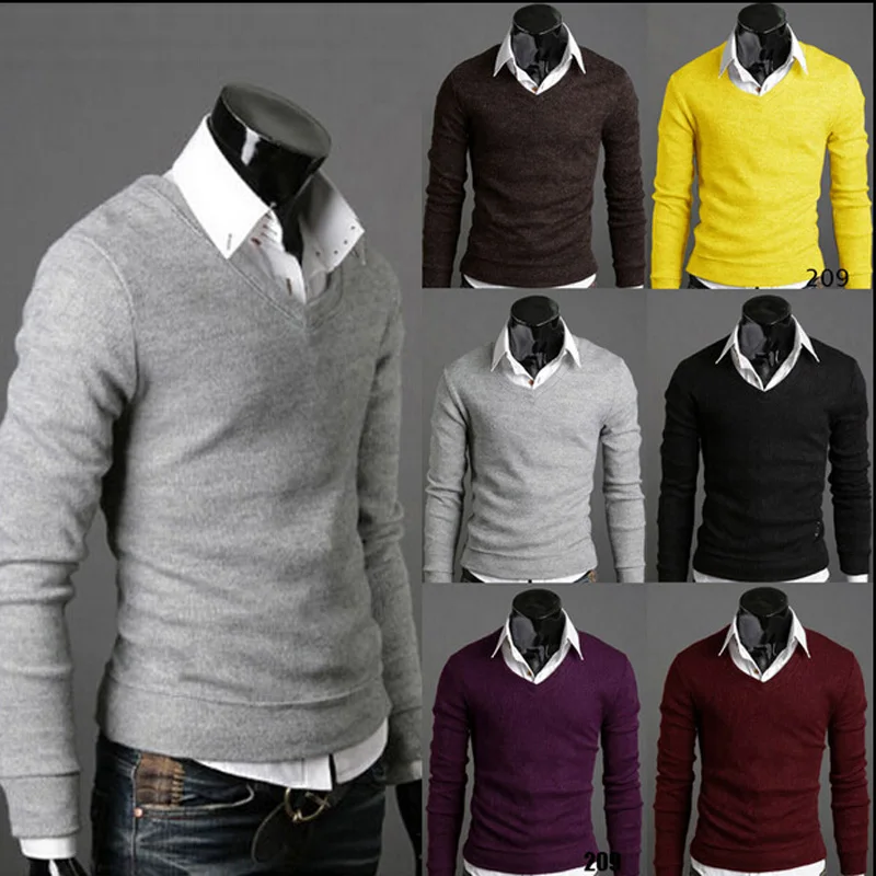 New 2021 Spring Autumn Casual British Retro Style Cotton Slim Knitting Sweater Men's V-neck Bottoming Shirt 7color
New 2021 Spring Autumn Casual British Retro Style Cotton Slim Knitting Sweater Men's V-neck Bottoming Shirt 7color