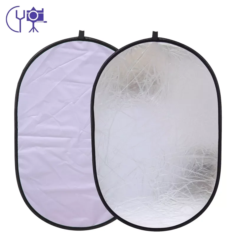 CY 24x35"/60x90cm silver and white 2in1 oval camera photo Accessories portable multi photography handhold collapsible refle
CY 24x35"/60x90cm silver and white 2in1 oval camera photo Accessories portable multi photography handhold collapsible refle