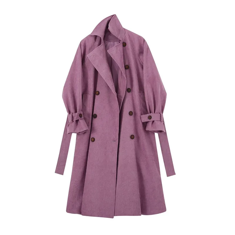 SuperAen 2022 Spring/Autumn New Retro Fashion Style Windbreaker Long Solid Full Double Breasted Casual Trench Coat for Women
SuperAen 2022 Spring/Autumn New Retro Fashion Style Windbreaker Long Solid Full Double Breasted Casual Trench Coat for Women