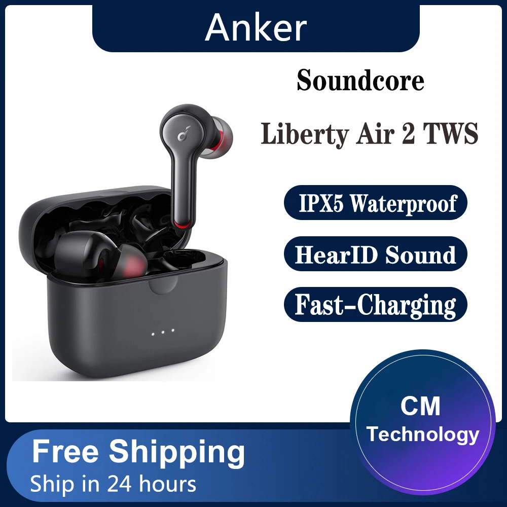 TWS-наушники Anker от Soundcore Liberty Air 2, беспроводные наушники с поддержкой Bluetooth, быстрая зарядка, ИИ-вызов, шумоподавление, IPX5 водонепроницаемые по...
TWS-наушники Anker от Soundcore Liberty Air 2, беспроводные наушники с поддержкой Bluetooth, быстрая зарядка, ИИ-вызов, шумоподавление, IPX5 водонепроницаемые по...