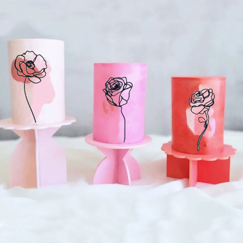 Black Gold Acrylic Flower Cake Decoration Abstract Minimalist Hand Drawn Rose Tulip Lines Cake Accessories Party Supplies
Black Gold Acrylic Flower Cake Decoration Abstract Minimalist Hand Drawn Rose Tulip Lines Cake Accessories Party Supplies