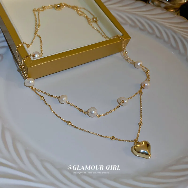 Minar Korean Style Simulated Pearls Strand Necklace for Women Golden Heart Shaped Choker Necklaces Casual Wedding Accessories
Minar Korean Style Simulated Pearls Strand Necklace for Women Golden Heart Shaped Choker Necklaces Casual Wedding Accessories