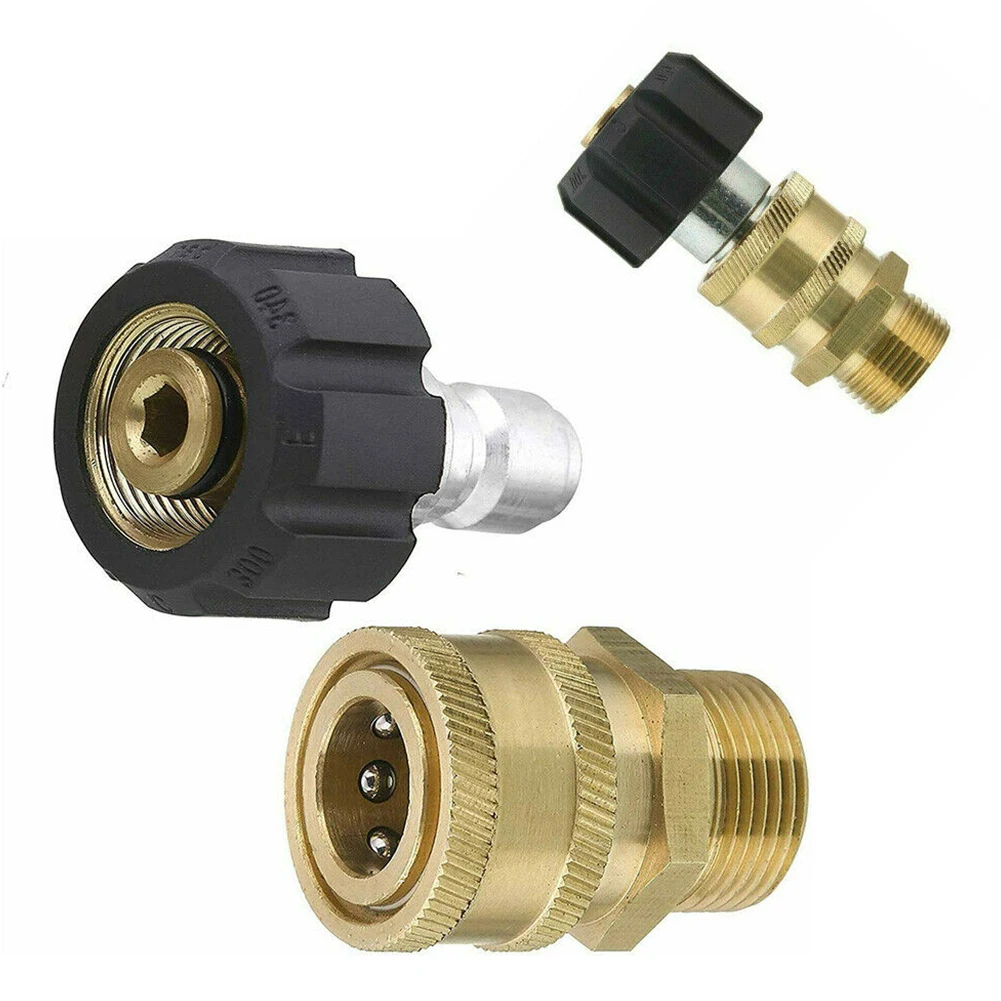 

Pressure Washer Adapter Connector Snow Foam Lance Gun Nozzle M22 14mm 15mm To 3/8" Foam Generator Quick Connector Coupler