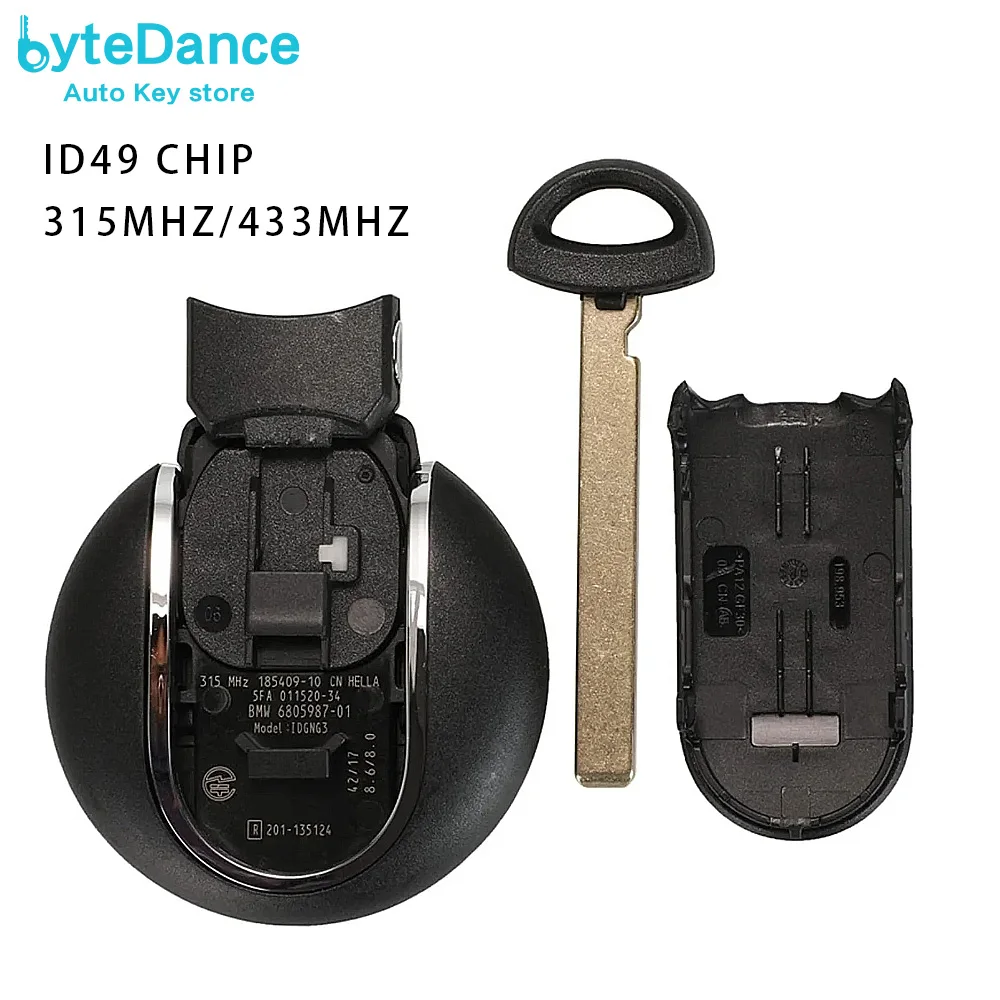 Smart Remote For BMW MINI Cooper MINI F55 F56 2014 2015 2016 2017 2018 315MHz 433MHz Smart Remote Car Key 185409-10 NBGIDGNG1
Smart Remote For BMW MINI Cooper MINI F55 F56 2014 2015 2016 2017 2018 315MHz 433MHz Smart Remote Car Key 185409-10 NBGIDGNG1