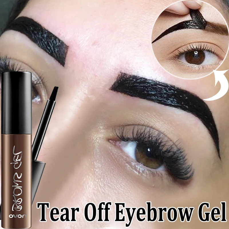 

Peel Off Eyebrow Cream Semi-Permanent Eyebrow Makeup Tattoo Tint Lasting Waterproof Dye Eyebrow Gel Brow Enhancers Cosmetics
