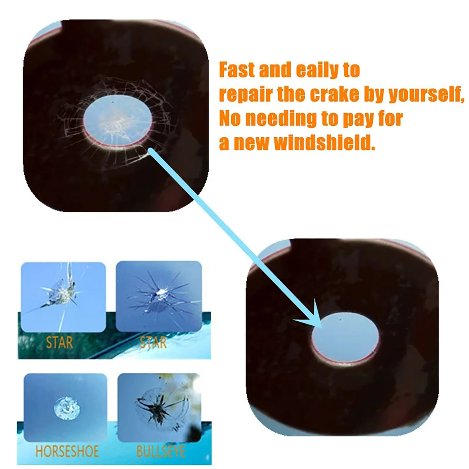Car Windshield Repair Tool Auto Glass Windscreen Repair Kit Car Glass Repairing Resin For Windscreen Chip Scratches Bull-Eye
Car Windshield Repair Tool Auto Glass Windscreen Repair Kit Car Glass Repairing Resin For Windscreen Chip Scratches Bull-Eye