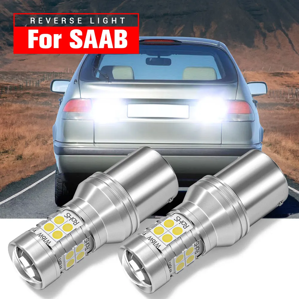 

2pcs LED Reverse Light Lamp Backup Blub P21W BA15S 1156 Canbus Error Free For SAAB 9000 1993-1998 900 9-3 9-5 1999-2010