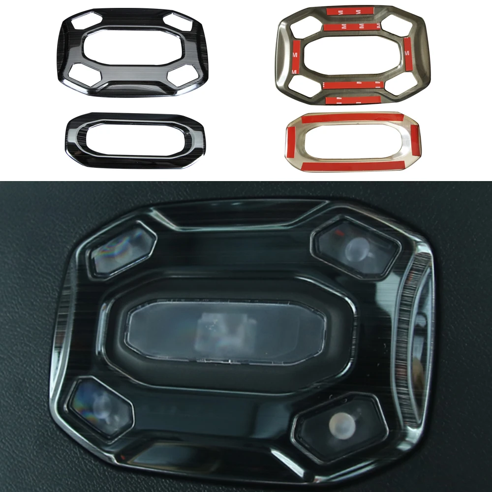 SXMA JL1023-S Car Reading Lampshade Panel Decoration Cover Stainless Steel Sticker For Jeep Wrangler JL 18+ 
SXMA JL1023-S Car Reading Lampshade Panel Decoration Cover Stainless Steel Sticker For Jeep Wrangler JL 18+
