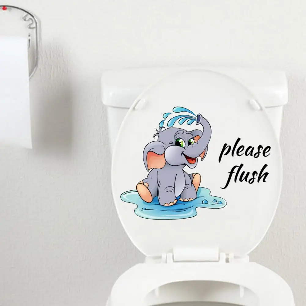 Toilet Stickers Cartoon Elephant Wall Tile Sticker Decals Self-adhesive Waterproof Bathroom Decoration for Home Decor Wallpaper
Toilet Stickers Cartoon Elephant Wall Tile Sticker Decals Self-adhesive Waterproof Bathroom Decoration for Home Decor Wallpaper