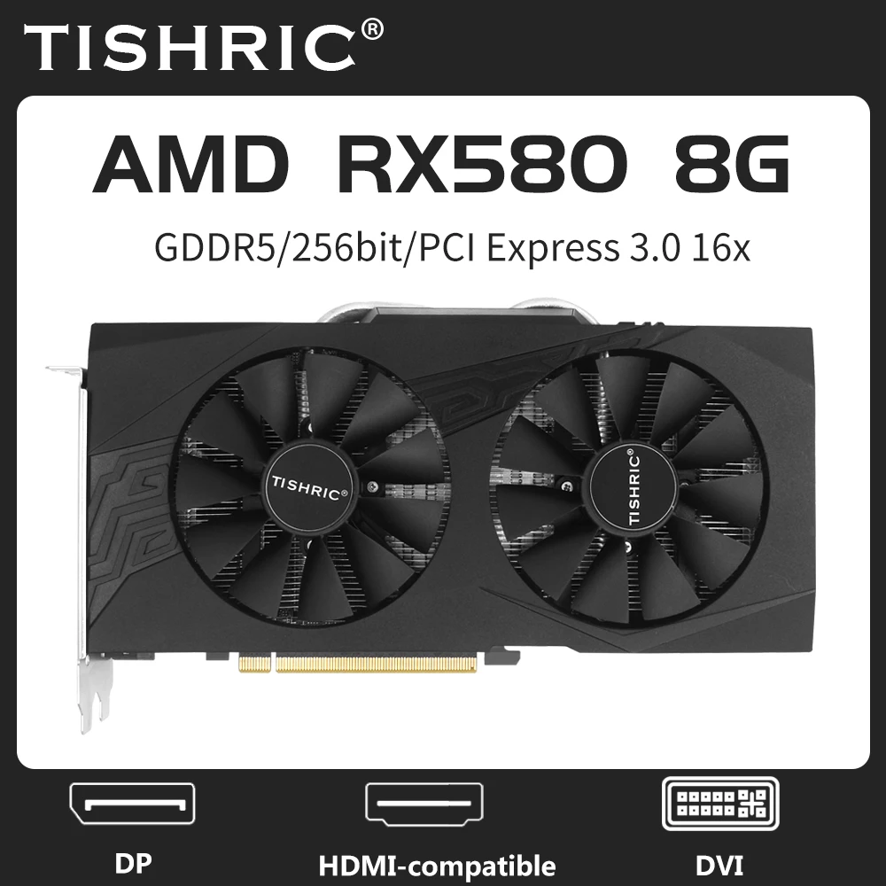 RX 580 8 Гб видеокарта 256Bit 2048SP GDDR5 AMD графические карты RX580 8 Гб Radeon GPU PCI Express 3,0 × 16 8Pin для игр майнинга
RX 580 8 Гб видеокарта 256Bit 2048SP GDDR5 AMD графические карты RX580 8 Гб Radeon GPU PCI Express 3,0 × 16 8Pin для игр майнинга