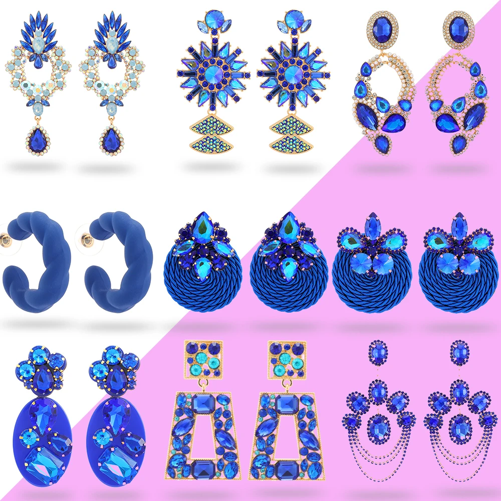 Blue Series Crystal Vintage Dangle Earring Butterfly Flower Geometric Drop Earrings For Women Trendy Unusual Jewelry Modern Gift
Blue Series Crystal Vintage Dangle Earring Butterfly Flower Geometric Drop Earrings For Women Trendy Unusual Jewelry Modern Gift