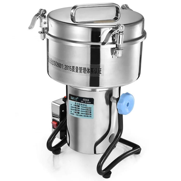 4500G Electric Grain Mill Spice Herb Grinder Pulverizer Super Fine Powder Machine
4500G Electric Grain Mill Spice Herb Grinder Pulverizer Super Fine Powder Machine