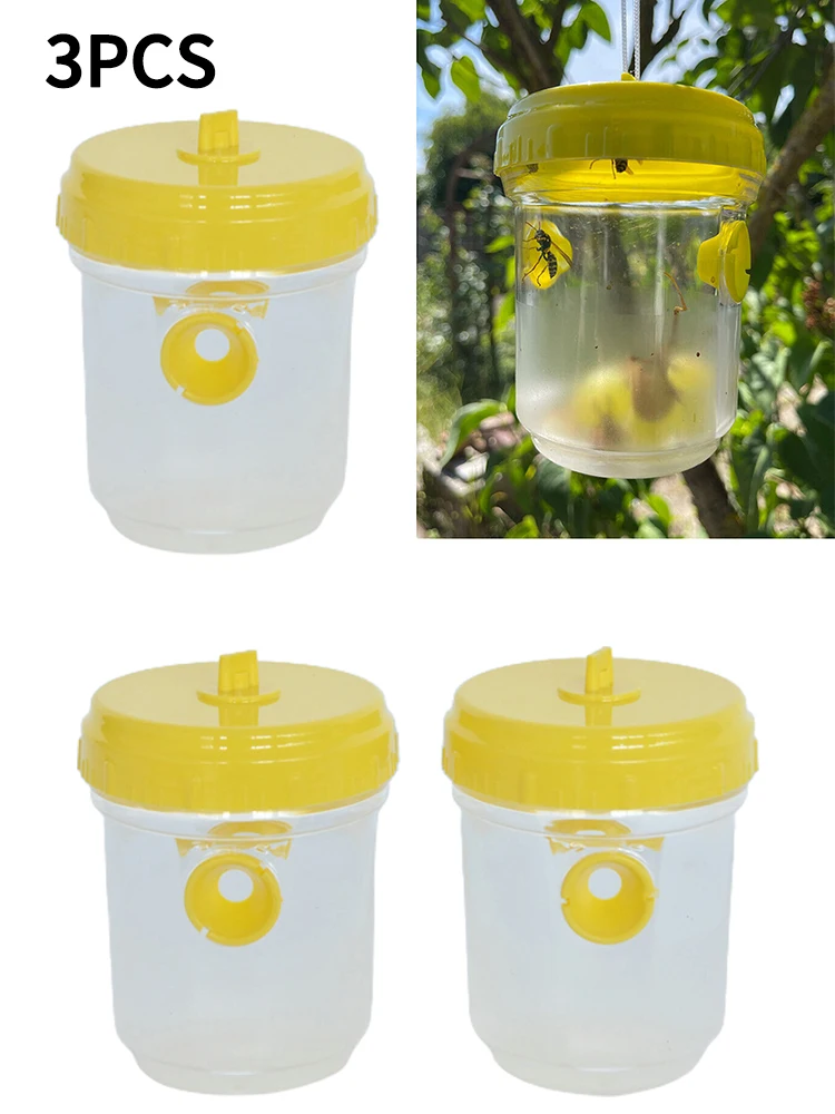 Lure Wasp Traps 3pcs/set Against Bees Hornets Attractant Defense Hanging Insect Plastic Protection Transparent
Lure Wasp Traps 3pcs/set Against Bees Hornets Attractant Defense Hanging Insect Plastic Protection Transparent