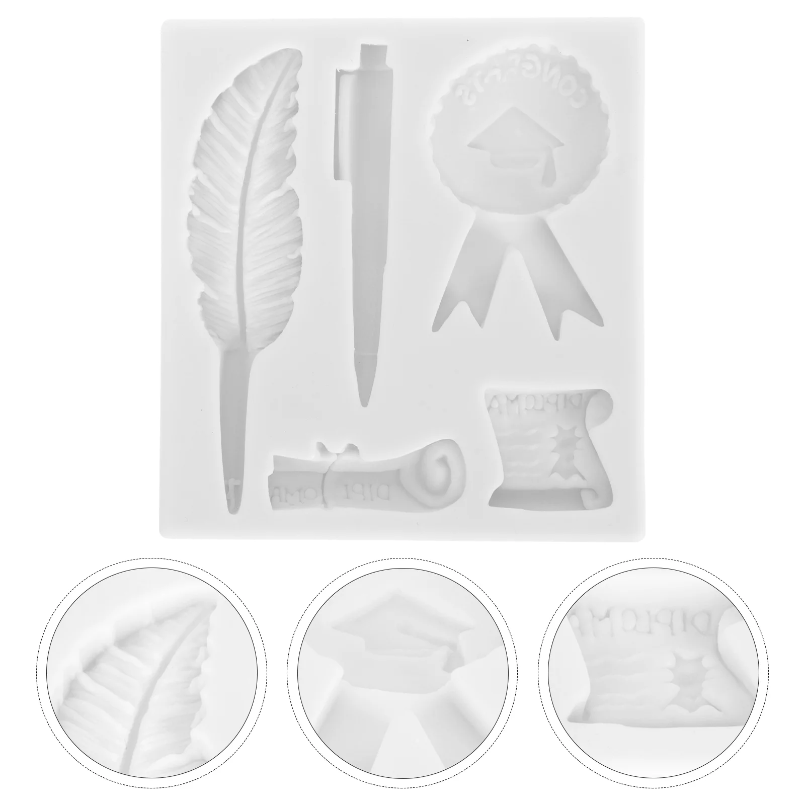 Graduation Molds Mold Grad Party Cap Silicone Diploma Scroll Toppers Baking Congrats Fondant Candy Supplies Diy Favor Cake Mould
Graduation Molds Mold Grad Party Cap Silicone Diploma Scroll Toppers Baking Congrats Fondant Candy Supplies Diy Favor Cake Mould