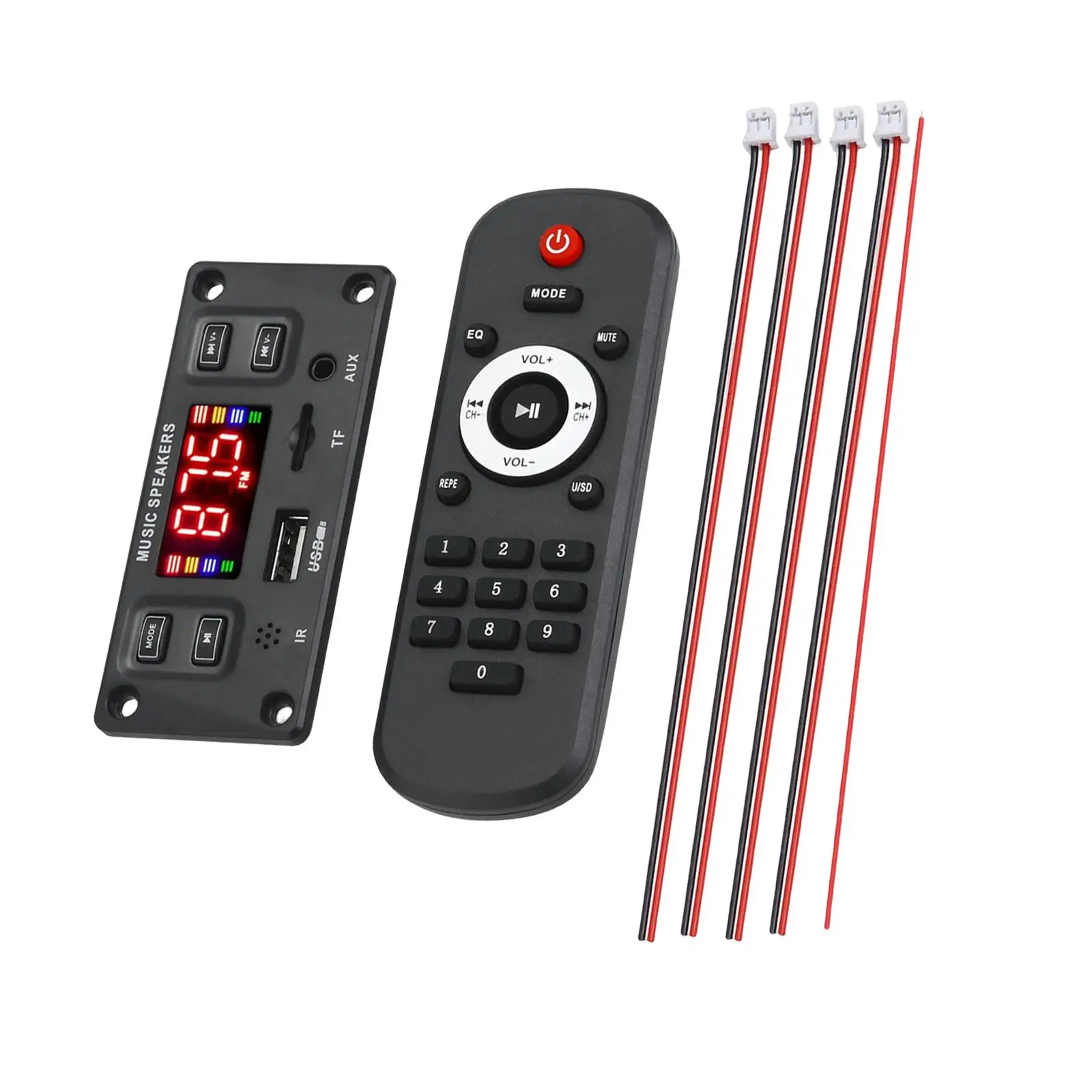 BT MP3 Player Decoding Board 12V Stereo MP3 WMA WAV Ape 87.5-108MHz Memory Audio Board
BT MP3 Player Decoding Board 12V Stereo MP3 WMA WAV Ape 87.5-108MHz Memory Audio Board