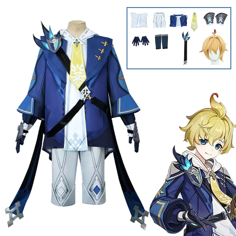 Game Genshin Impact Mika Cosplay Costumes Mika Schmidt Cosplay Uniforms Clothes Suits Blue Outfits Coats Jackets Halloween Party
Game Genshin Impact Mika Cosplay Costumes Mika Schmidt Cosplay Uniforms Clothes Suits Blue Outfits Coats Jackets Halloween Party
