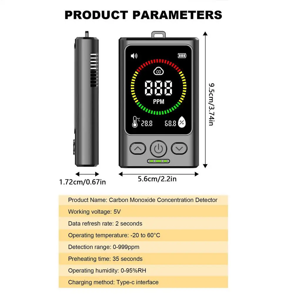 Детектор угарного газа Smart Co Monitor
Детектор угарного газа Smart Co Monitor