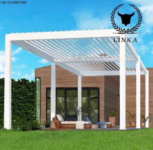 Customized SUNC Waterproof Louvered Roof Motorized Aluminium Pergola Arches Arbours Pergolas
Customized SUNC Waterproof Louvered Roof Motorized Aluminium Pergola Arches Arbours Pergolas